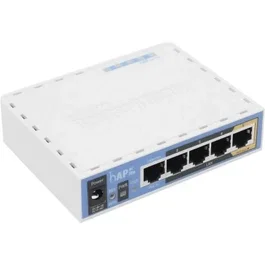 Mikrotik RB952Ui-5ac2nD - Punto de Acceso HAP AC Lite AC750 Router con 5 puertos Ethernet, WiFi Dual-Band, PoE Pasivo, USB, RouterOS